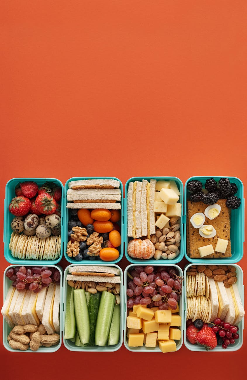 snacks in containers